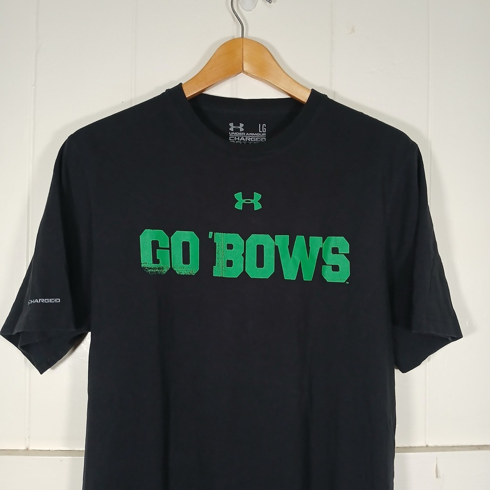 Under Armour T-Shirt Mens LG Black Go Bows Hawaii Rainbow Warriors UM8642999